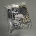 Frienda 3 Pieces Hard Shell Glasses Case Leopard Print Hard Shell Eyeglass Case Protective Sunglasses Case with 3 Pieces Glasses Cloth