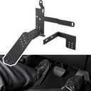 JOYTUTUS Dead Pedal Foot Rest Pad Compatible with 2007-2026 Wrangler JK JL 4X4 4XE & Gladiator JT No Drilling Left Side Foot Rest Kick Panel with Anti-Slip Surface & American Flag Design