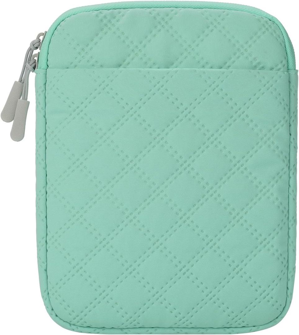 Padded Sleeve Pouch for 6.8/7 Inch Ereader/eBook/Kindle (Green)