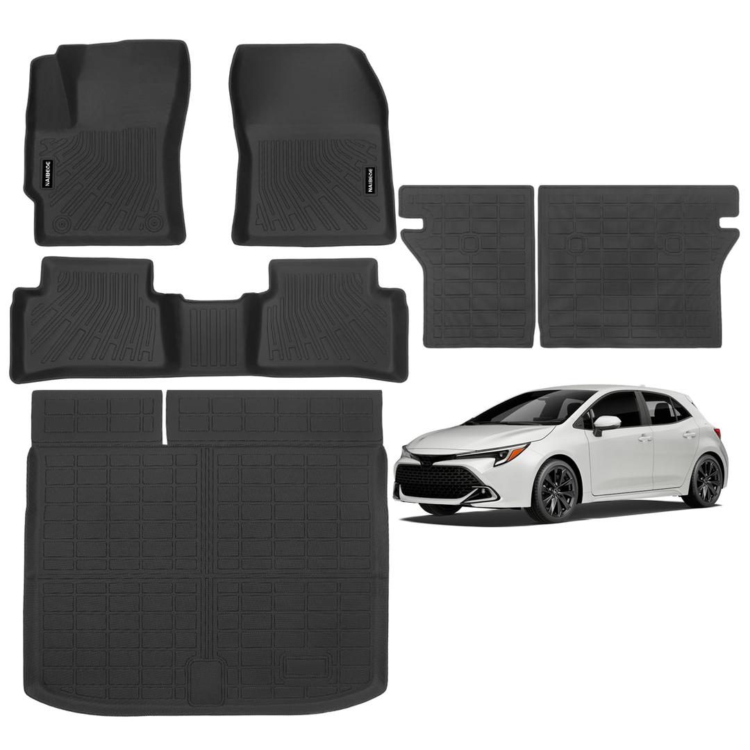 Naibeve Floor Mats for 2019-2025 2026 Nissan Altima - All Weather Custom Fit for Nissan Altima Floor Mats Liners and Cargo Liner Accessories