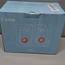 12W USB Computer Speakers, Wooden Desktop Speakers with Dual Diaphragms, High-Fidelity Stereo for PC, Laptop, Monitor, Tablet  USB Powered with Built-in Audio Output