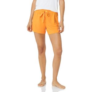 Amazon Essentials Women's Lightweight Lounge Terry Pajama Shorts (Medium, Yellow)