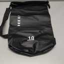 HEETA Waterproof Dry Bag with Front Zippered Pocket for Women Men, 10L Roll Top Lightweight Dry Storage Bag Backpack for Travel, Kayaking, Boating, Rafting, Camping, Hiking & Beach (Black)