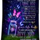 to My Daughter Gifts from Mom, Gifts for My Daughter Blanket from Mom, Daughter Blankets, Birthday Anniversary Graduation (to My Daughter Gifts from Mom Blanket, 50" x 60")