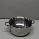 24 Cm Double Capsulated Bottom 18/10 Stainless Steel Low Pot Casserole