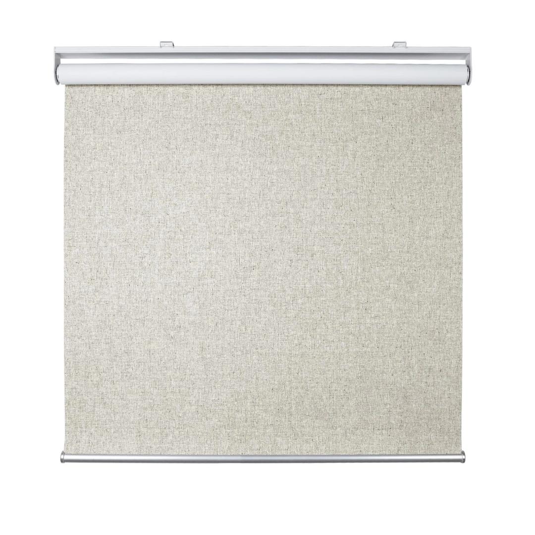 Homebox Cordless Blackout Roller Shades for Windows, 100% Room Darkening Blinds with Thermal Insulated Easy Install Spring System for Home, Living Room, Nursery (55" W x 72" H, Beige)