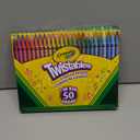 Crayola Twistables Colored Pencil Set (50ct), Stocking Stuffer for Kids & Teens, No Sharpen Colored Pencils For Kids Coloring Books, Drawing & Sketching, 4+