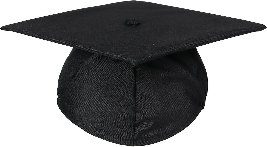 Newrara Unisex Matte Adult Graduation Cap Only (Black)