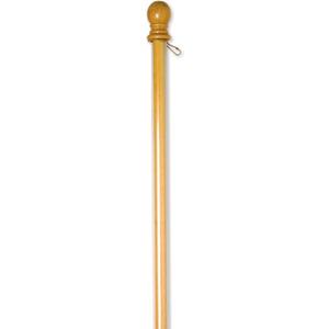 Evergreen Flag 56 Solid Wood Flag Pole with Holder, Anti-Wrap Tube for 3'x5' Flags, Wall Mounted, Residential/Commercial (With Anti-Wrap Tube)