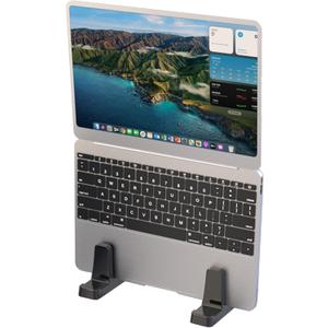 Shuomeng Ergonomic Vertical Laptop Stand  Space-Saving Cooling Laptop Stand for Desk Organization, Portable Stand, Compatible with MacBook Air Pro, Dell, HP, Lenovo, Tablets That Can Open 180