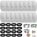 32 Pack Cat Water Fountain Replacement Filters & Pre-Filter Sponges for 108oz/3.2 Stainless Steel Pet Water Fountain