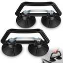 Shimeyao 2 Pcs Heavy Duty 5 Double Suction Cup Panel Elevator for Steel Raised Floor Panels Tile Marble Glass and Granite