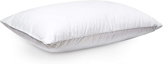 Luxury Collection Down and Feather Pillow | Hypoallergenic, Extra Loft for Best Head/Neck Support, 100% Dual-Layered Cotton | Queen 