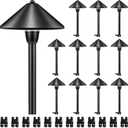 SUNVIE Low Voltage Landscape Lights 3W LED Pathway Lights Low Voltage 3000K Landscape Lighting 12-24V Waterproof Aluminum Wired Landscape Path Lights for Garden Walkway Yard ETL Listed Cord, 12 Pack