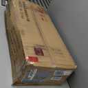 TVU 5-Tier Wooden Book shelf, 65"H  31.5"W  9.9D Bookshelf with Storage, Floor-Standing Display Bookcase, Farmhouse Style Bookshelf with Arched Base, Suitable for Living Room, Study, Office, White