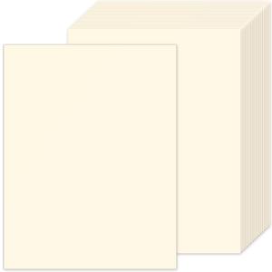 25Sheets Cream Paper, 8.5 x 11 Thick Card stock for Certificates, Invitations, Greeting Cards, Crafts, Graduations 250gsm/92lb Heavyweight Scrapbook PaperCream