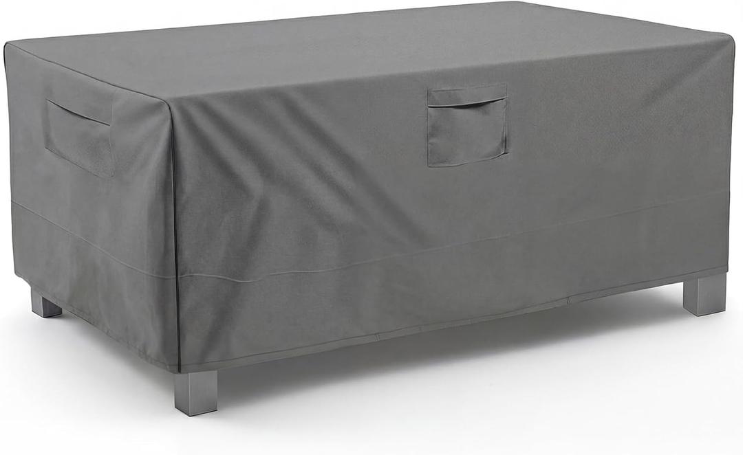 Vailge Rectangular/Oval Patio Table Cover, Heavy Duty and Waterproof Outdoor Lawn Patio Furniture Covers