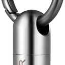 TISUR Micro Keychain Pill Holder, Titanium Pill Case Waterproof Pill Container, Portable Tiny Pill Organizer for Travel Purse Pocket