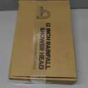 Shower Head, 12 Inch High Pressure Rain Shower Head with Handheld Spray Combo, Adjustable Dual Rainfall Shower Head - Showerhead Comb Set with Extension Arm - 60 Inch Long Shower Hose (Black）