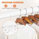 Closet Rod 17-39 Inches, Adjustable Heavy Duty Metal White Closet Rods for Hanging Clothes 1.3 Inches Diameter for Wardrobes Laundry