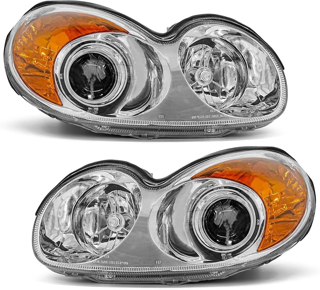 for 2002-2005 Hyundai Sonata Projector Headlights Chrome
OE 921013D050/921023D050, Halogen, W/O bulbs, Waterproof, Plug & Play