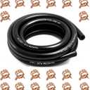 Tnisesm 1/4 Inch ID Fuel Line Hose 10 Feet + 20Pcs 2/5" ID Hose Clamps for Kawasaki Kohler Briggs & Stratton Small Gas Diesel Powersports Engines and Generators