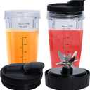 SS150 Blender Blade & 24oz cups Replacement, Only Compatible with Nutri Ninja Foodi Power Blender SS151/SS300/SS350/SS351/SS351TGT/ CO351B/ SS100/ SS101/SS101C/ CO101B (24oz cups and blade)