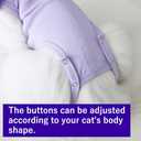 Cat Recovery Suit for Abdominal Wounds and Skin Diseases, Breathable Surgical Recovery Shirt After Surgery Wear Anti Licking Wounds,E-Collar Alternative for Cats Pet Kitten(RSC01-orange-L)