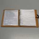 Photo Album 4x6 200 Photos, Genuine Leather Photo Albums with Writing Space with 30 Writing Paper, Travel Family Wedding Kids Graduation Ultrasound Baby Picture Album Scrapbook Photo Album (Simple)