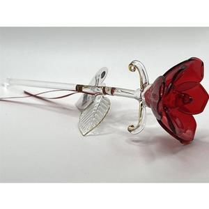 Glass Baron Long Stem Red Rose