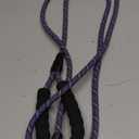 MayPaw Heavy Duty Rope Dog Leash, 3/4/5/6/7/8/10/12/15 FT Nylon Pet Leash, Soft Padded Handle Thick Lead Leashes for Large Medium Dogs (Purple Black, 1/2" * 8')