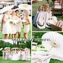 Sadnyy Paper Umbrellas Paper Decorative Chinese Japanese Parasol Umbrella DIY Oiled Painting Umbrellas Crafts for Wedding Bridal Party Decor