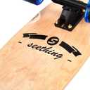 seething 42 Inch Longboard Skateboard Complete Cruiser Pintail,The Original Artisan Maple Skateboard Cruiser Pintail for Cruising, Carving, Free-Style and Downhill