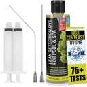Pool Leak Detection Dye Kit - with 2 Precision Applicators - Made in USA - Superior Long Lasting UV Pool Dye Easily Locates Leaks - for All Pool, Spa, & Hot Tub Types - 8 OZ Fluorescent Yellow