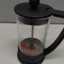 Bodum 12oz Brazil French Press Coffee Maker, High-Heat Borosilicate Glass, Black - Made in Portugal