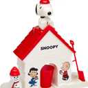 Cra-Z-Art Snoopy SNO-Cone Machine, Snow Cone Shaved Ice Maker Ice Shaver, Snoopy House Shaped Shaved Ice Maker Comes with Fruit Punch Flavor Packet, Ages 6 and Up, White