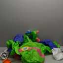 Inflatable Alien Costume Adult Green Alien Suit Onesie Ride On Blow Up Halloween Costumes For Men Women Fancy Party Dress, One Size