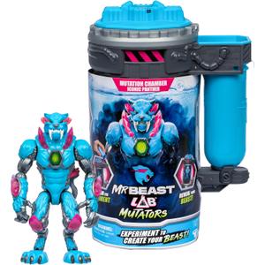 MrBeast Lab Mutators, Mutate The Ultimate Beast with MrBeast Lab Mutators. Perform The Experiment, Release a MrBeast Iconic Panther Action Figure. 3 to Collect!