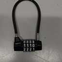 Combination Cable Lock, 3/16-Inch Steel Cable, 7-Inch Length, 4-Digit Lock for Gates, Fences, Cabinets,Shed,Dumpster,Outdoor Security