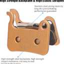4 Pairs Sintered Metal Bike Brake Pads, Compatible for Shimano Brake Pads Deore XT SLX Hone Alfine Saint LX M596 M595 XTR M975 M966 M965, Ebike Electric Scooter Brake Pads MTB Bicycle Disc Brake Pads