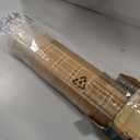 LazBlinds No Drill Cordless Bamboo Roman Shades, 28" W × 64" H, Brown