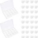 40 PCS Wax Ear Plugs for Sleeping, Moldable Ear Plugs, Reusable Noise Cancelling Earplugs, Waterproof Swimming Earplugs for Snoring, Travel, Concerts, White Heart