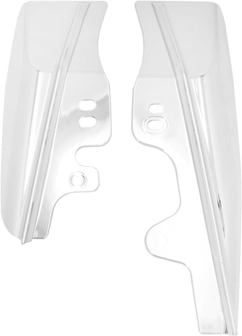 Motorcycle Mid Frame Air Deflectors Heat Shield Fit for Harley Touring Road Glide Electra Glide Road King Street Glide 2001-2008 (Chrome)