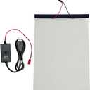 PDLC Smart Film Switchable Smart Film Adhesive Smart Glass Film for Office Meeting Room Office Home etc. Size 7'*11 ''(White) 3 Pieces