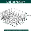 20007189 20000533 Dishwasher Lower Rack Replacement Parts for Bosch Bottom Rack Bosch SHE68T55UC/07 SHXM88Z75N/01 SHX68T55UC/02 800 Series 20.9 x 21.8'' x 7.7 Lower Basket Dishrack Drawer 1 Pack