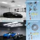 Lightdot 4FT LED High Bay Shop Lights, 100-277V 【Driver Equipped】 265W 37100LM [Eqv.1000W MH] 5000K Large Coverage Linear 2x4 High Bay LED Fixtures for Warehouse Garage -ETL Listed, 4Pack