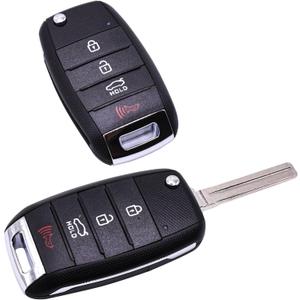 HQRP 2-Pack Flip Keys Fob Keyless Entry Remote Replacement Compatible with KIA Sorento Soul Optima Carens Sportage 2013 2014 2015 2016