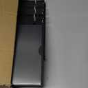 INFUN 1.5 Inch Telescoping 3 Ring Binder - 6PCS, Flexible Round Binder with Customizable Front Cover and Clear Catalog Pocket, 1.5Inch Rings, 370 Sheet Capacity-Black