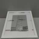 HappyHapi 8x10 Picture Frame Set of 6, 8x10 White Picture Frame Display Pictures 5x7 with Mat or 8x10 Without Mat. Wall Hanging Photo Frame or Tabletop Display Gallery Frame (White)