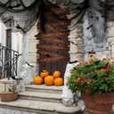 Pinkunn 70 Pcs Halloween Creepy Cloth Set 33 x 7 ft Halloween Horror Fabric Party Decoration Set 3D Bat Wall Stickers Decor Masking Tape Holiday Outdoor Indoor Windows Scene